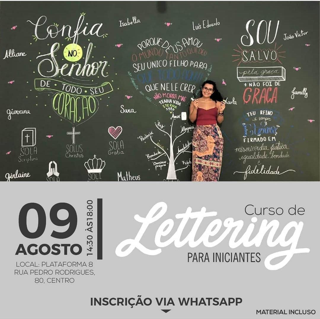 Mais uma edição do curso de Lettering para iniciantes está com ...